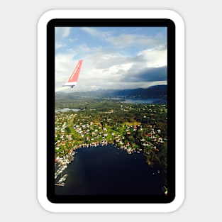 Norwegian Aerial View Sticker